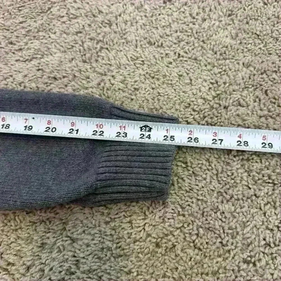 Eddie Bauer Gray Knit Henley Pullover Sweater Men's Size Large - Picture 13 of 15